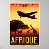  AFRIQUE-reisposter Poster (Voorkant)