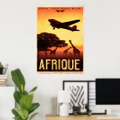  AFRIQUE-reisposter Poster (Thuiskantoor)
