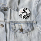 Afrique Ronde Button 5,7 Cm (In situ)