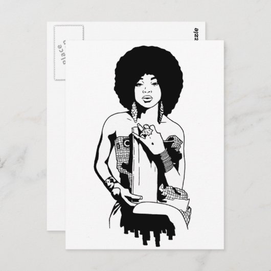 Afro 1 briefkaart (Voorkant / Achterkant)