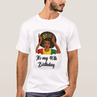 Afro 40e verjaardag t-shirt
