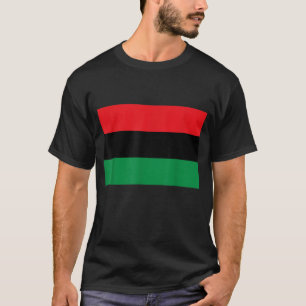 Afro-A vlag van Pan African UNIA Flag Black Libera T-shirt