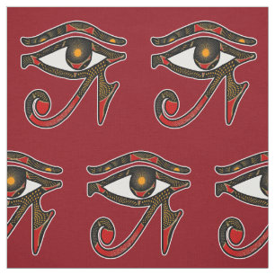 Afro Afdrukken Egyptische ogen Oogoog van Horus Stof