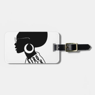 AFRO African American Black gift aan shirt Bagagelabel
