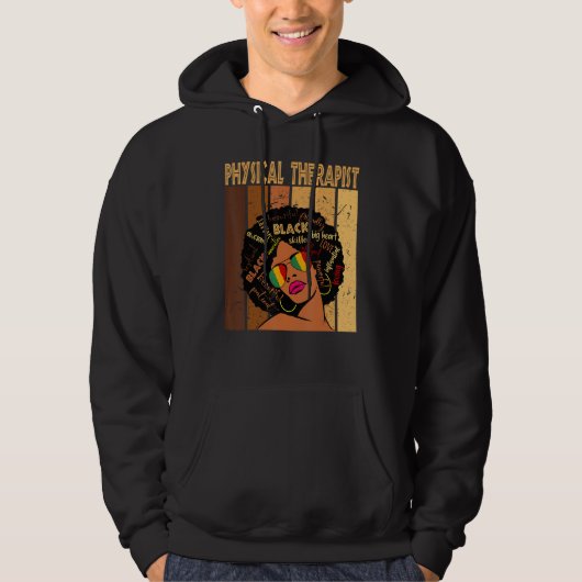 Afro African American Black Hoodie (Voorkant)