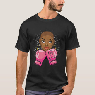 Afro African American Breast Cancer S for Women Gi T-shirt