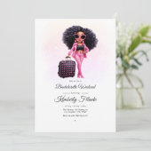 Afro Afrikaans Amerikaans vrijgezellenweekend Kaart (Staand voorkant)