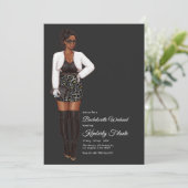 Afro Afrikaans Amerikaans vrijgezellenweekend Kaart (Staand voorkant)