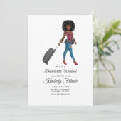 Afro Afrikaans Amerikaans vrijgezellenweekend Kaart (Staand voorkant)