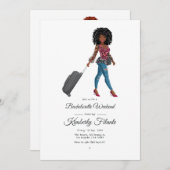 Afro Afrikaans Amerikaans vrijgezellenweekend Kaart (Voorkant / Achterkant)