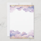 Afro-Afrikaans meisje Paarse kleine engel Baby sho Kaart (Achterkant)