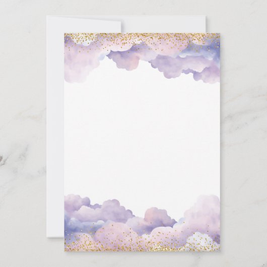 Afro-Afrikaans meisje Paarse kleine engel Baby sho Kaart (Achterkant)