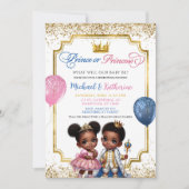 Afro-Afrikaanse prins of prinses onthult geslacht Kaart (Voorkant)