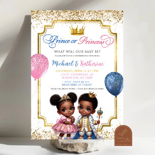 Afro-Afrikaanse prins of prinses onthult geslacht Kaart
