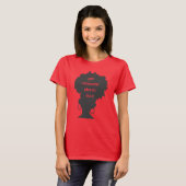 Afro-Afro iemand anders zwarte vrouw feminist T-shirt (Voorkant volledig)