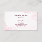 Afro American Glitter Nail Artist Manicure Beauty Visitekaartje (Achterkant)