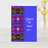 Afro-Amerikaan krijgt goede wens Kaart (Gele Bloem)