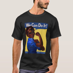Afro-Amerikaan Rosie de Riveter Black Geschiedenis T-shirt