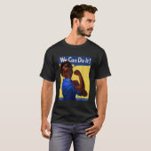 Afro-Amerikaan Rosie de Riveter Black Geschiedenis T-shirt (Voorkant volledig)