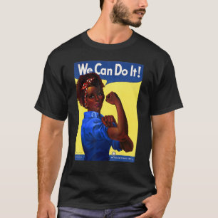 Afro-Amerikaan Rosie The Riveter Black Geschiedeni T-shirt