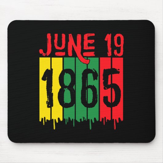Afro-Amerikaans 19 juni 1865 Juneteenth Muismat (Voorkant)