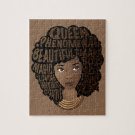 Afro-Amerikaans, Aanmoedigende Vrouwen, Bruin Legpuzzel