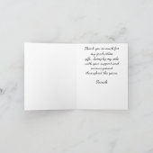 Afro-Amerikaans Afstuderen Gevouwen Hartelijk dank Bedankkaart (Binnen)