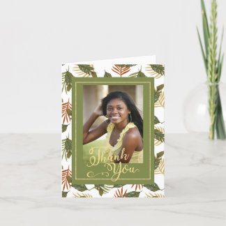 Afro-Amerikaans Afstuderen Gevouwen Hartelijk dank Bedankkaart