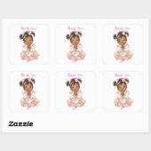Afro-Amerikaans Baby Meisje sticker (Vel)