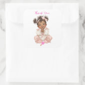 Afro-Amerikaans Baby Meisje sticker (Tas)