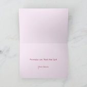 Afro-Amerikaans Baby shower Bedankkaart (Binnen)