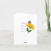 AFRO-AMERIKAANS BABY SHOWER BEDANKKAART (Achterkant)