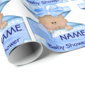 Afro-Amerikaans Baby shower Cadeaupapier (Rol Hoek)