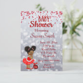 Afro-Amerikaans Baby shower Kaart (Staand voorkant)
