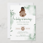 Afro-Amerikaans Baby shower Kaart (Voorkant)