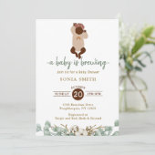 Afro-Amerikaans Baby shower Kaart (Staand voorkant)