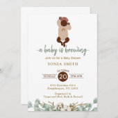 Afro-Amerikaans Baby shower Kaart (Voorkant / Achterkant)