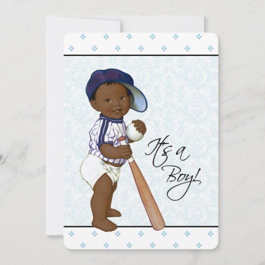Afro-Amerikaans Baby shower Kaart (Voorkant)