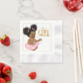 Afro-Amerikaans Baby shower Papieren servetten (Insitu)