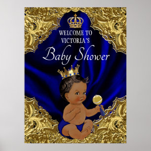 Afro-Amerikaans Baby shower Welkomstteken Poster