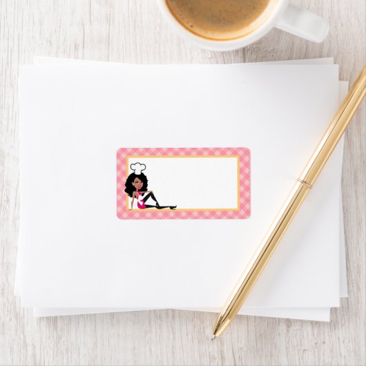 Afro-Amerikaans bakker Lady Label (Insitu)