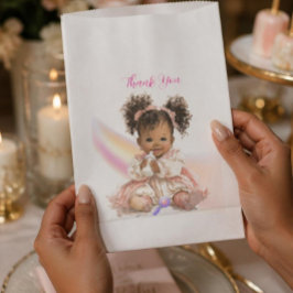 Afro-Amerikaans Bedankt Zakje voor Baby Meisje