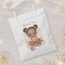 Afro-Amerikaans Bedankt Zakje voor Babymeisje