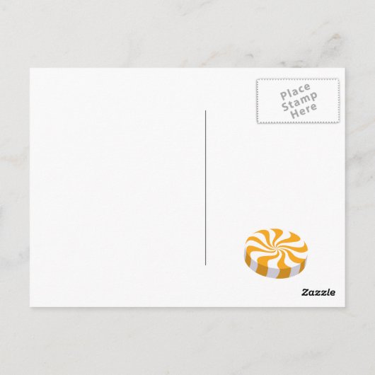 Afro-Amerikaans Candyland-meisje verjaardagsfeestj Briefkaart (Achterkant)