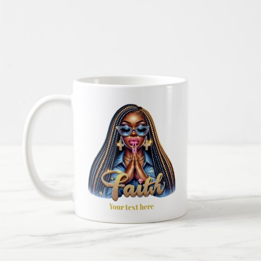 Afro-Amerikaans Christelijk geloof gepersonaliseer Koffiemok (Links)