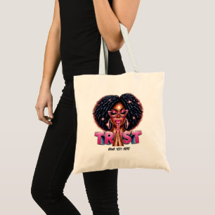 Afro-Amerikaans Christelijk "Trust"-Inspirerend Tote Bag