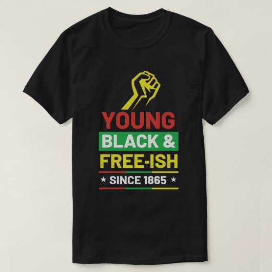 Afro-Amerikaans design voor zwarte geschiedenisove T-shirt (Design voorkant)