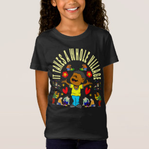 Afro-Amerikaans dorp T-shirt