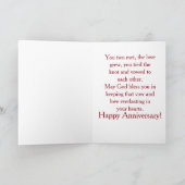 Afro-Amerikaans echtpaar - Jubileum Kaart (Binnen)