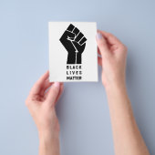 afro - amerikaans eerste zwarte leven symboliseert flyer (Hand)